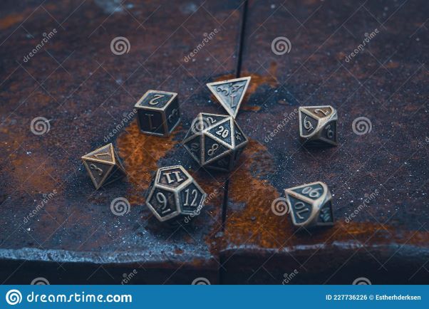 Copper Hearty Dice