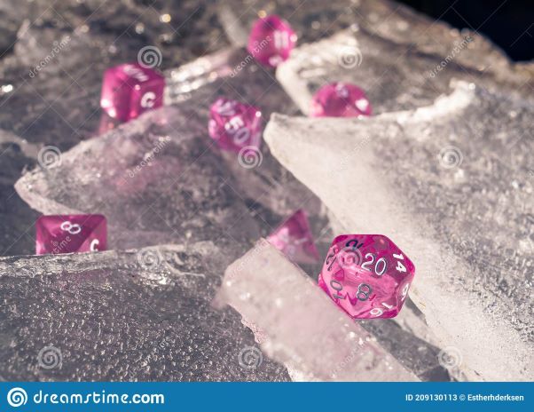 Pink Whimsical Dice