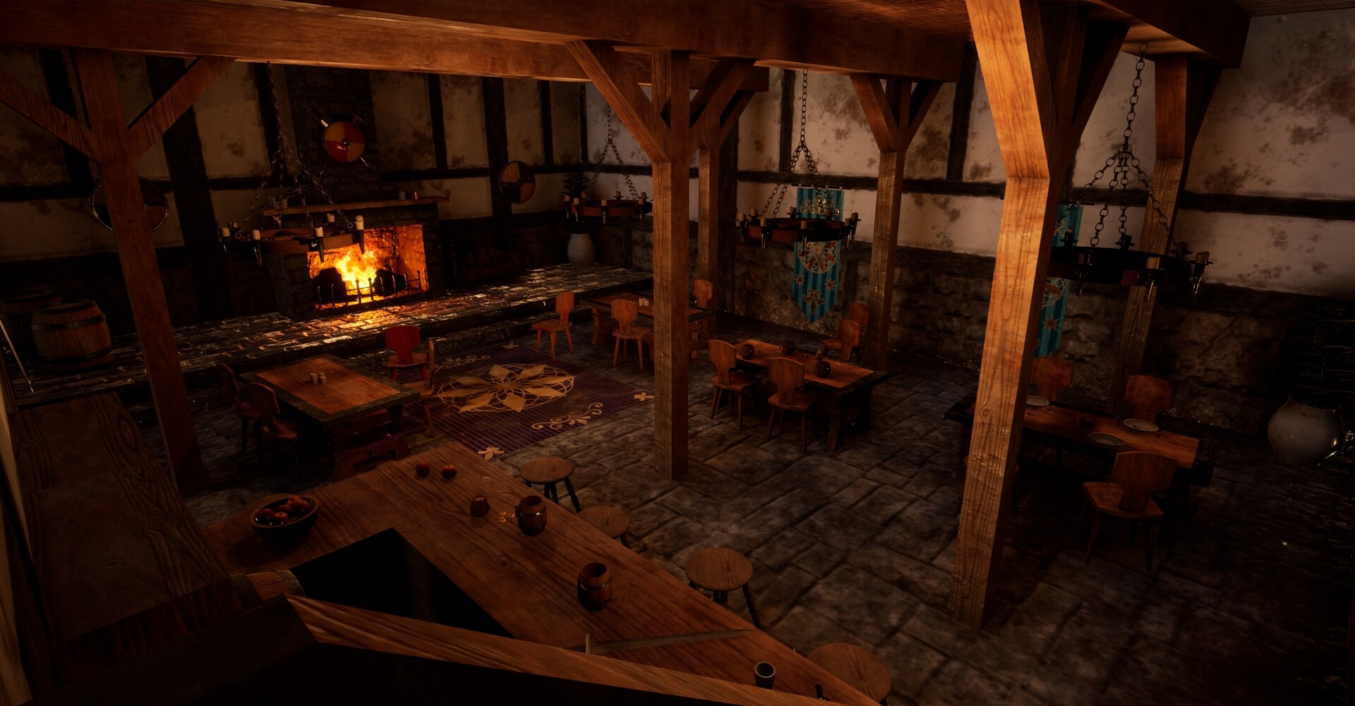 Interior Tavern Concept Art Photo